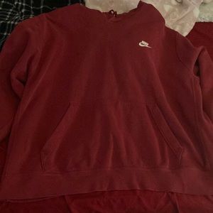 red nike hoodie